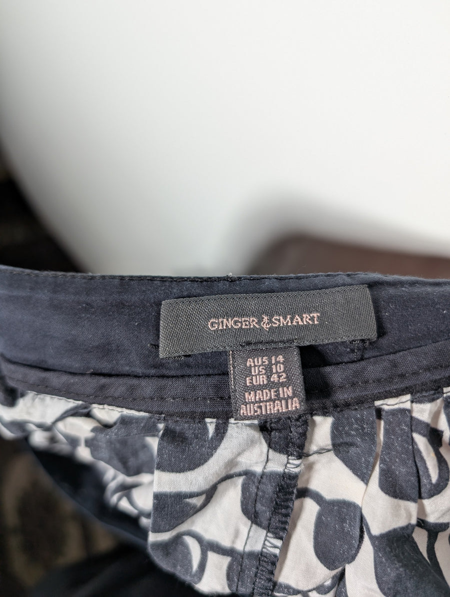 Ginger & Smart Pleated Skirt Sunglasses Print AU 14 - Image 5