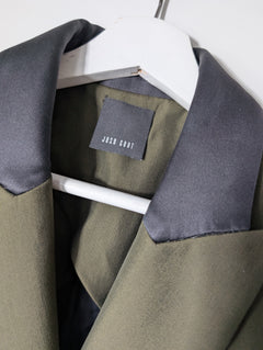 Josh Goot Double Breasted Coat Dress Olive Green Size S NWT - Image 4
