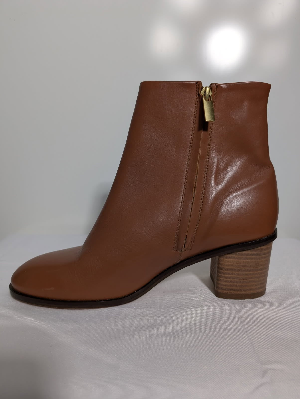 Witchery Leather Ankle Boots Tan Brown Size 41 - Image 5