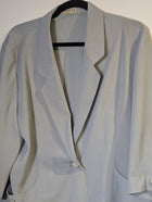 Jadeite Vintage Light Blue Blazer 3/4 Sleeve Women's Jacket - Image 3