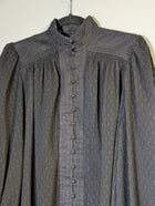 Zimmermann Victorian-Style Pleated Blouse Black Size 1 - Image 4