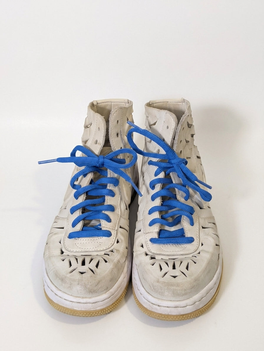 Nike Air Force 1 High '07 LV8 Laser Cut-Out Sneakers White US 6 - Image 1