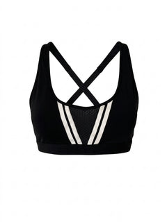 Adidas All Me 3-Stripes Sports Bra Black Size M - Image 1