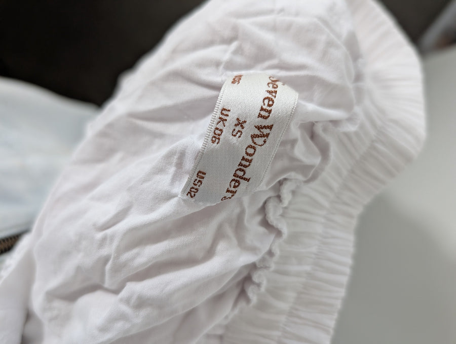 Seven Wonders Tiered Cotton Skirt White Size XS - Image 4