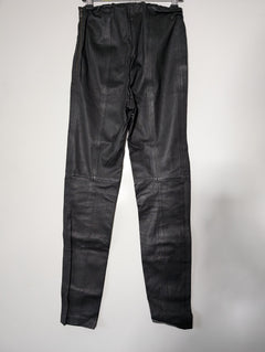 Saba Leather Trousers Black Women's Size 6 - Image 5