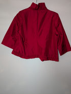 Sarissa Silk Ruffled Bolero Jacket Red XL - Image 4