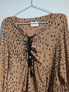 Auguste The Label Animal Print Tie Front Blouse AU 14 - Image 2