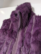 Florit's Faux Fur Puffer Vest Purple Size 50 - Image 3