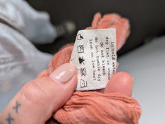 Zulu & Zephyr Striped Gauze Dolphin Hem Shorts Terracotta Size 10 - Image 8