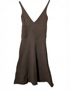 Scanlan Theodore Sleeveless Knit Dress Brown V-Neck Size SM - Image 1