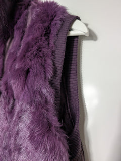 Florit's Faux Fur Puffer Vest Purple Size 50 - Image 4