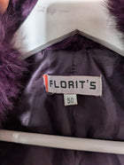 Florit's Faux Fur Puffer Vest Purple Size 50 - Image 5