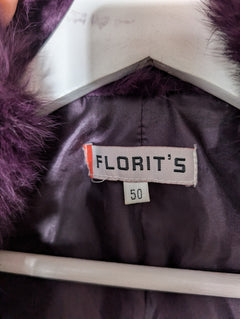Florit's Faux Fur Puffer Vest Purple Size 50 - Image 5