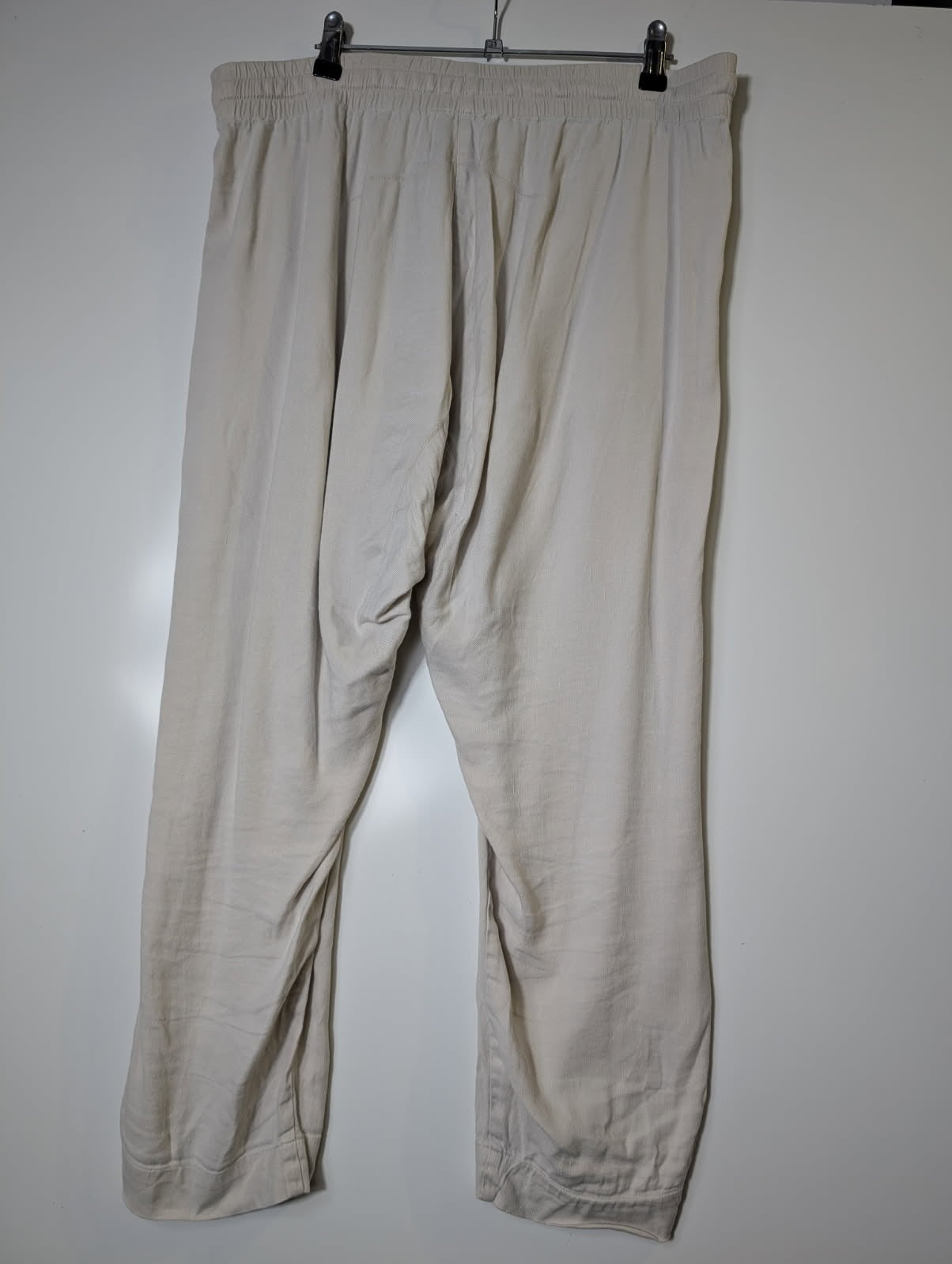 Witchery Linen Blend Drawstring Jogger Pants Beige Women's Size 12 - Image 6