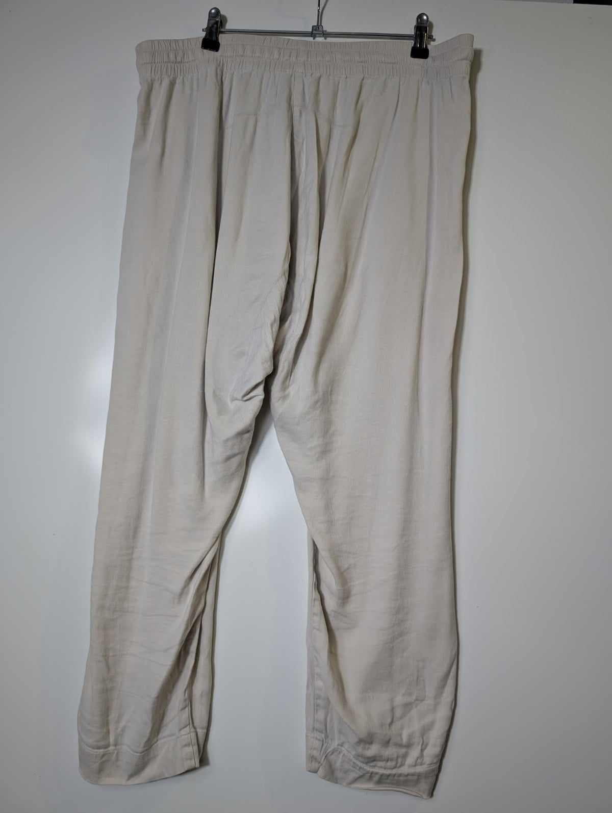 Witchery Linen Blend Drawstring Jogger Pants Beige Women's Size 12 - Image 6