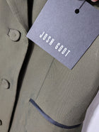 Josh Goot Double Breasted Coat Dress Olive Green Size S NWT - Image 5