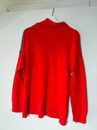 Zaket & Plover Colorblock Turtleneck Sweater Red and Teal Size M - Image 5