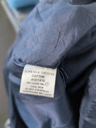 Scanlan & Theodore Double-Breasted Trench Coat Navy Blue - Image 7