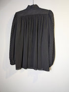 Zimmermann Victorian-Style Pleated Blouse Black Size 1 - Image 5