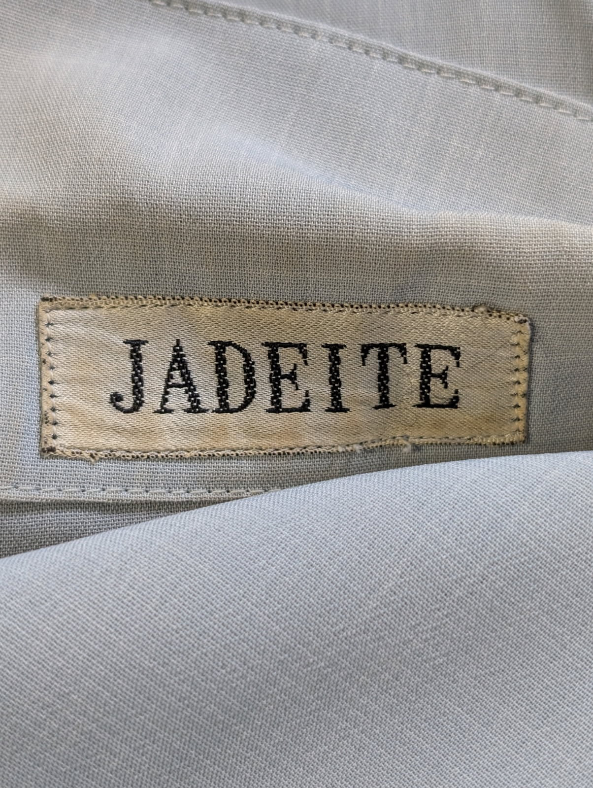 Jadeite Vintage Light Blue Blazer 3/4 Sleeve Women's Jacket - Image 4