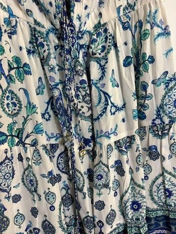 Camilla Silk Floral Paisley Midi Dress Size S - Image 4