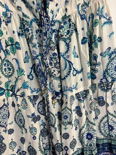 Camilla Silk Floral Paisley Midi Dress Size S - Image 4