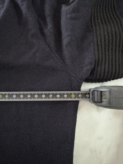 Fusalp Women's Black V-Neck Sweater - Ribbed Sleeve Detail - Image 11