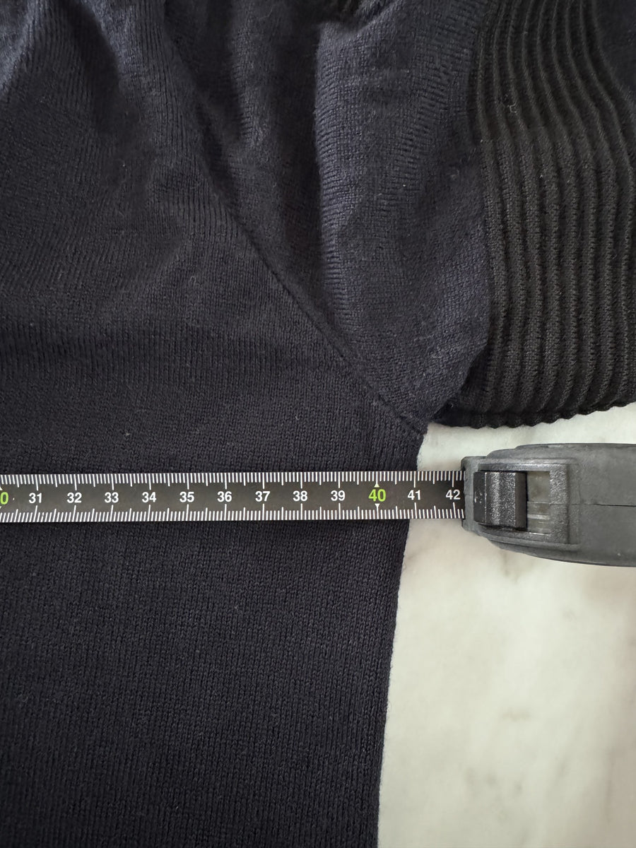 Fusalp Women's Black V-Neck Sweater - Ribbed Sleeve Detail - Image 11
