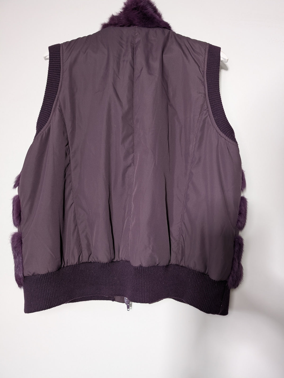 Florit's Faux Fur Puffer Vest Purple Size 50 - Image 6