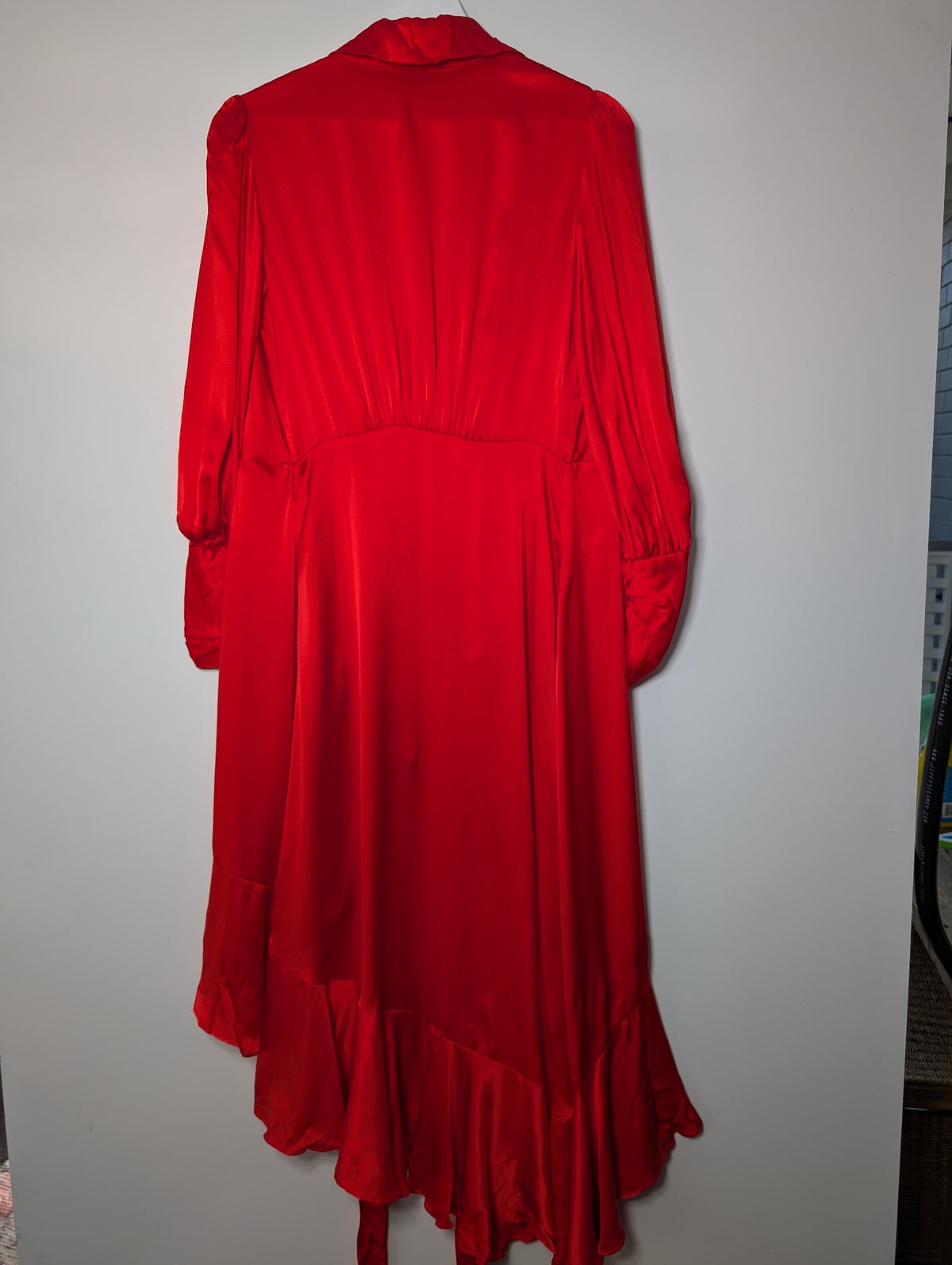 Zimmermann Silk Wrap Midi Dress Red Size 0P - Image 6