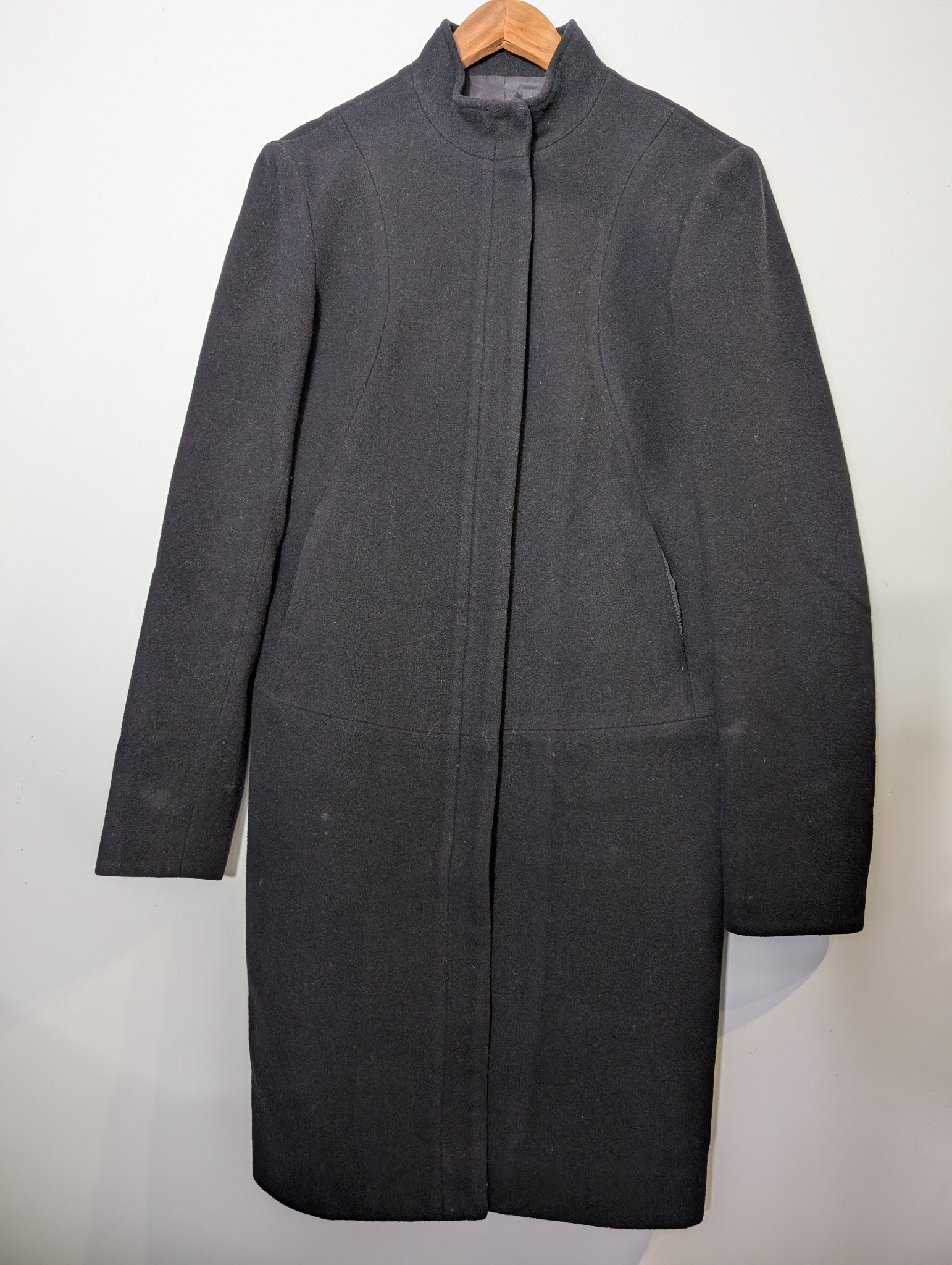 Country Road Double-Breasted Trench Coat Black Size S - Image 7