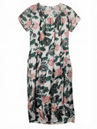 Lee Mathews Floral Print Silk Midi Dress Size 1 - Image 1