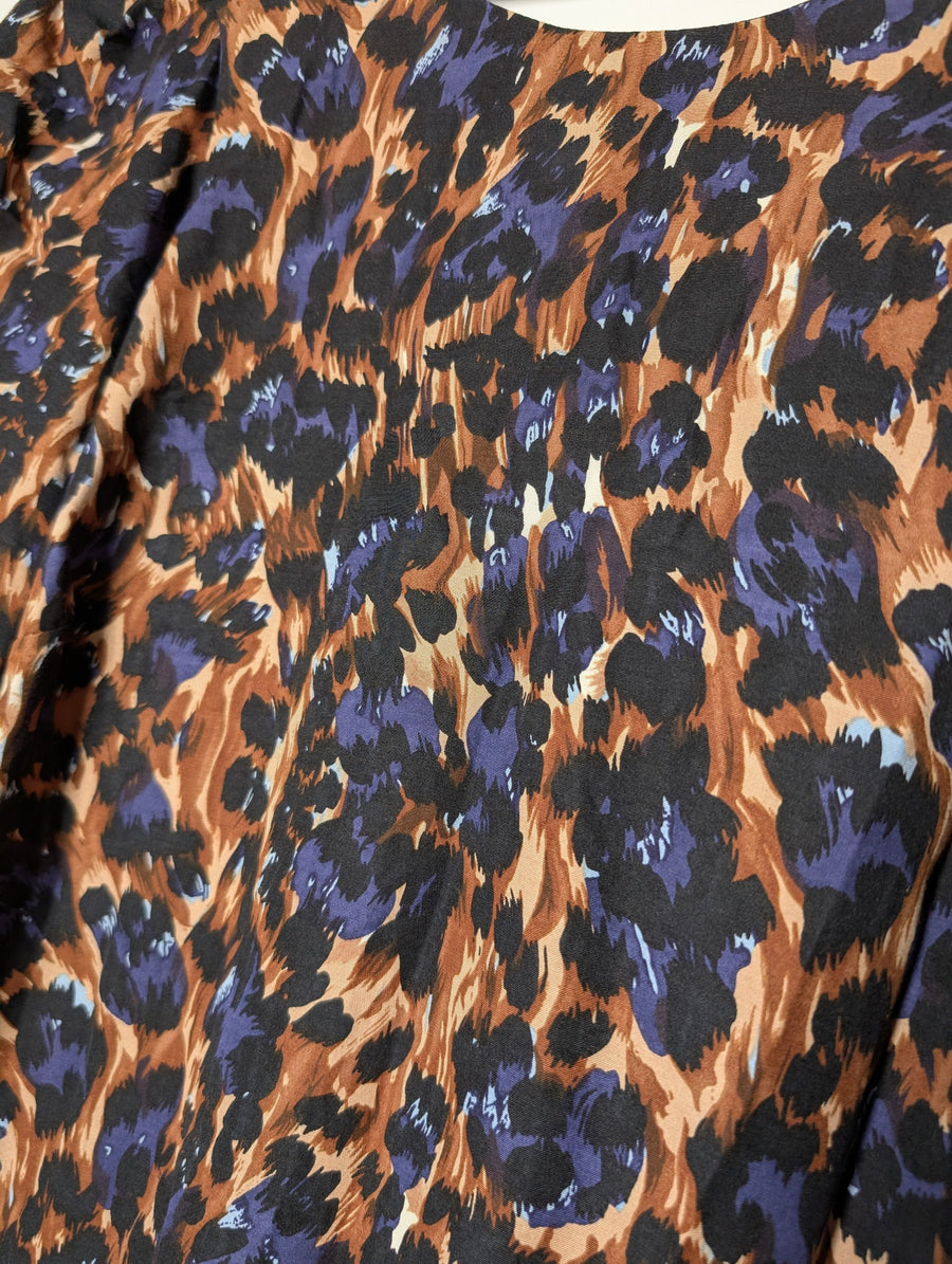 Camilla and Marc Leopard Print Shift Dress Women's Size 12 - Image 2