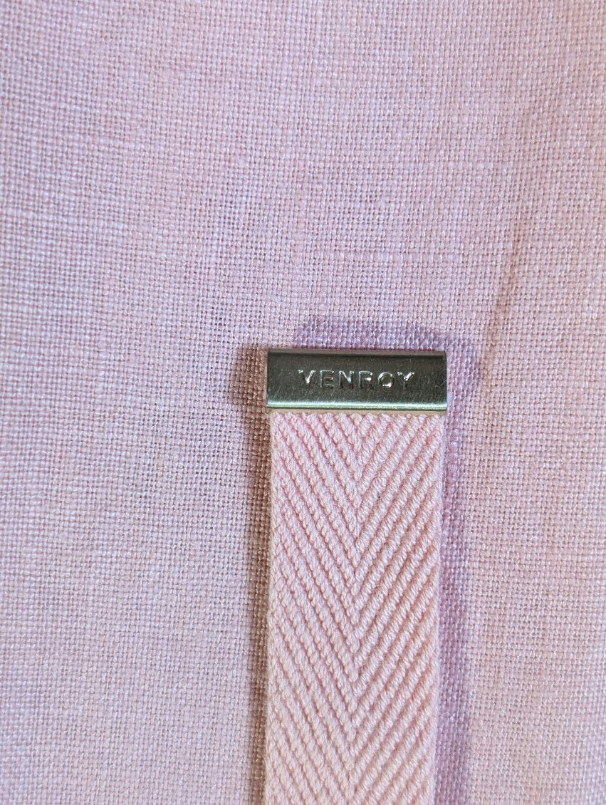 Venroy Linen Drawstring Trousers Pink Women's XS - Image 7