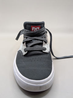 DC Shoes Kalis Vulc Youth Skate Sneakers Grey White US 5 - Image 3