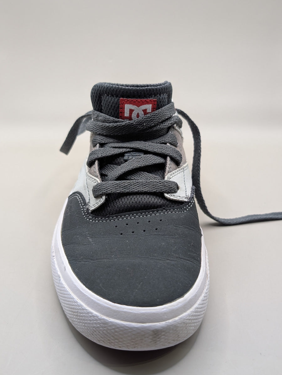 DC Shoes Kalis Vulc Youth Skate Sneakers Grey White US 5 - Image 3