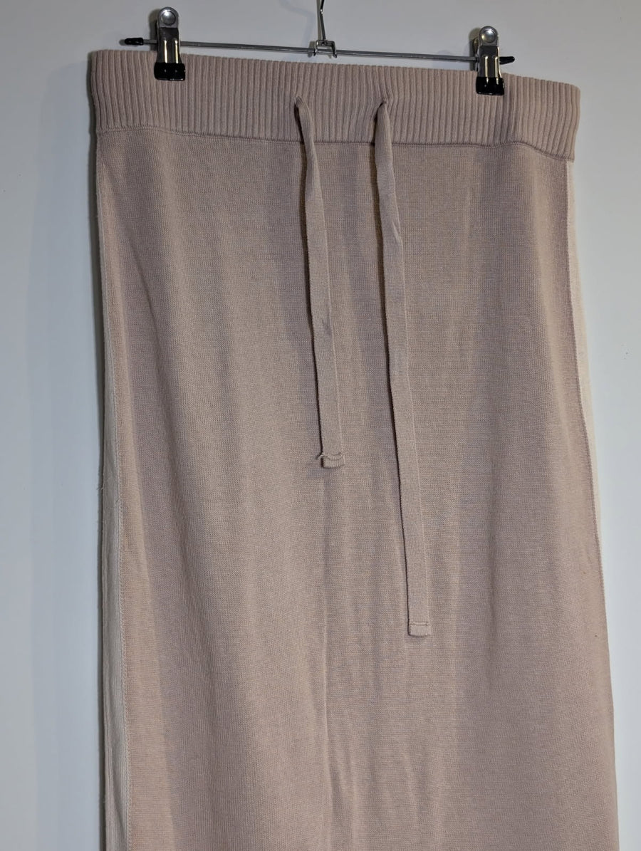 Ceres Life Organics Knit Midi Skirt Beige Drawstring Waist Size M - Image 3