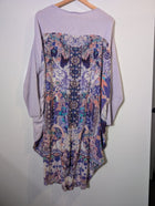 Camilla Australia Lavender Knit & Silk Floral Embellished Tunic - OS - Image 2