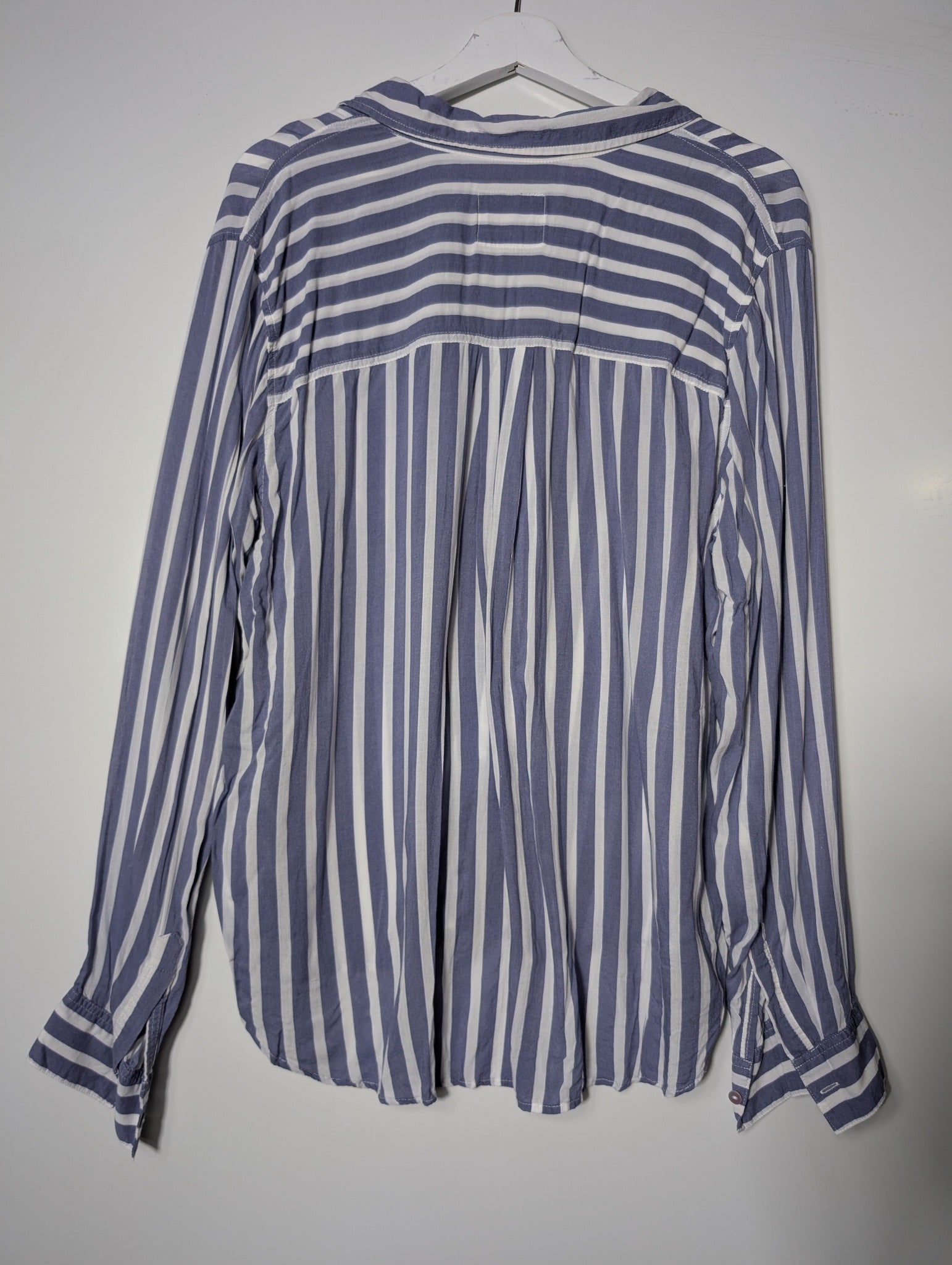 Rails Josephine Button-Down Shirt Blue and White Stripe XL - Image 5