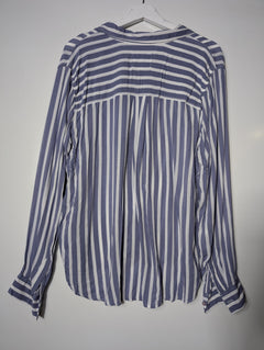 Rails Josephine Button-Down Shirt Blue and White Stripe XL - Image 5