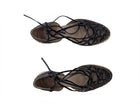 Dries Van Noten Lace-Up Espadrille Sandals Black Size 37.5 - Image 1