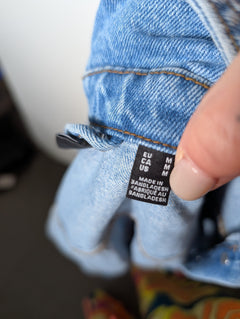 Vero Moda Denim Jacket Light Blue Cropped Size M - Image 5