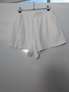 Lioness Eyelet Tie-Front Shorts White Women's XS - Image 8