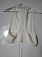 Harper & Me Eyelet Lace Ruffle Crop Top White Size 10 - Image 10