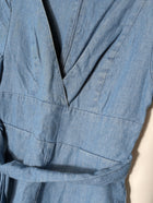 Kookai Denim V-Neck Playsuit Blue Size 36 - Image 2
