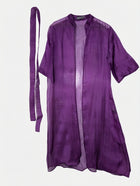SARISSA Sheer Silk Kimono Cardigan Purple - Image 1