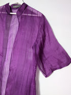 SARISSA Sheer Silk Kimono Cardigan Purple - Image 2