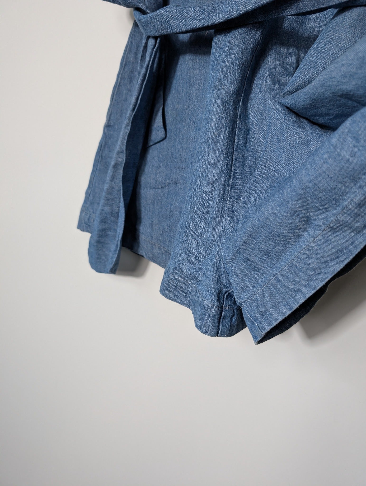 Kookai Denim V-Neck Playsuit Blue Size 36 - Image 4