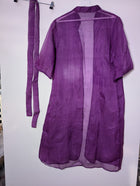 SARISSA Sheer Silk Kimono Cardigan Purple - Image 5