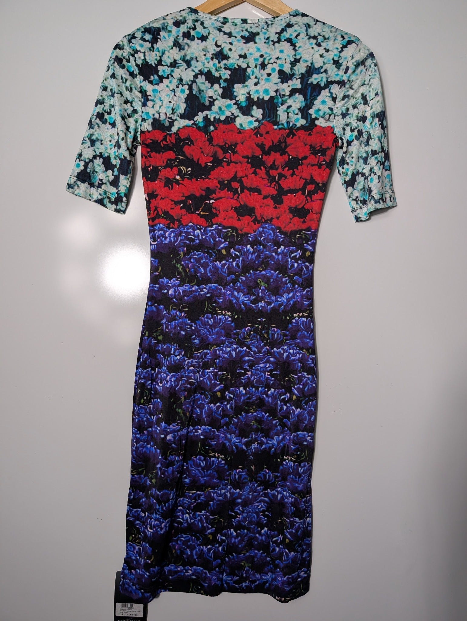 Mary Katrantzou Floral Print Silk Jersey Sheath Dress Size S - Image 3